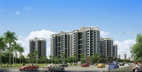 宝坻京津新城—远大城 建筑规划 小区一期鸟瞰图